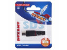 Разъем антенный на кабель, (штекер-TV), черный, (1шт.)  REXANT
