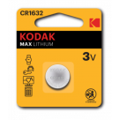 Батарейки Kodak CR1632-1BL MAX Lithium (60/240/36000)