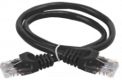 ITK Коммутационный шнур (патч-корд), кат.5Е UTP, 1,5м, черный