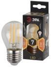 Лампа светодиодная Эра F-LED P45-7W-827-E27 (филамент, шар, 7Вт, тепл, E27)