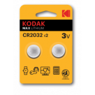 Батарейки Kodak CR2032-2BL MAX Lithium (60/240/43200)