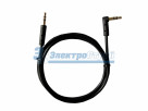 Аудио кабель 3,5 мм штекер-штекер угловой 1М черный REXANT
