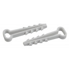 ЭРА Дюбель-хомут для плоского кабеля 5-10мм белый (100шт.) (50/1500)