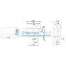 Выключатель клавишный 12V 35А (4с) ON-OFF  с красной подсветкой  (ASW-17D)  REXANT Индивидуальная уп
