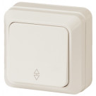 2-103-02  Intro Переключатель, 10А-250В, IP20, ОУ, Quadro, сл.кость