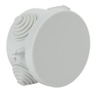 Распаячная коробка ЭРА KOR-65-40-4g открытой установки серая 65х40мм с гермовводами 4 вх. IP54