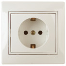 1-206-02  Intro Розетка 2P+E Schuko со шторками, 16А-250В, IP20, СУ, Plano, сл.кость