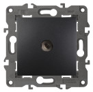 14-3101-05  ЭРА Розетка TV одиночная, IP20, Эра Elegance, антрацит