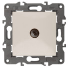 14-3102-02  ЭРА Розетка TV проходная, IP20, Эра Elegance, сл.кость