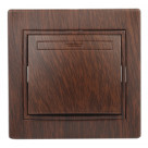 1-101-10  Intro Выключатель, 10А-250В, IP20, СУ, Plano, венге