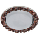 Светильник DK82 CH/TEA  ЭРА под лампу Gx53, 220V,13W, хром/коричневый