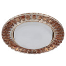 Светильник DK87 GD/TEA  ЭРА под лампу Gx53, 220V,13W, золото/чай