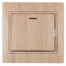 1-102-11  Intro Выключатель с подсветкой, 10А-250В, IP20, СУ, Plano, сосна