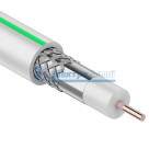 Кабель SAT 703 B, Cu/Al/Al, (75%), 75 Ом, 100м., белый  PROCONNECT