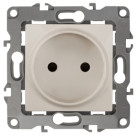 12-2005-02  ЭРА Розетка 2P, 16A-250В, IP20, без м.лапок, Эра12, слоновая кость