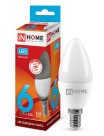 Лампа светодиодная LED-СВЕЧА-VC 6Вт 230В Е14 4000К 480Лм IN HOME