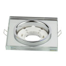 Светильник встраиваемый GX53R-SMR-glass под лампу GX53 КВАДРАТ СТЕКЛО зеркальный IN HOME