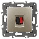 14-3111-04  ЭРА Розетка аудио, IP20, Эра Elegance, шампань