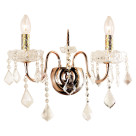 Светильник настенный  Тип ламп 2*60W E14 материал: металл,стекло, хрусталь 300*380*210