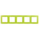 12-5005-26  ЭРА Рамка на 5 постов, Эра12, лайм