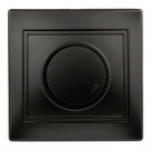 1-401-05  Intro Светорегулятор поворотный, 600Вт 230В, IP20, СУ, Plano, антрацит