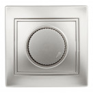 1-401-03  Intro Светорегулятор поворотный, 600Вт 230В, IP20, СУ, Plano, алюминий