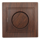 1-401-10  Intro Светорегулятор поворотный, 600Вт 230В, IP20, СУ, Plano, венге