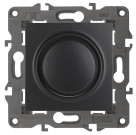 14-4101-05  ЭРА Светорегулятор поворотно-нажимной, 400ВА 230В, IP20, Эра Elegance, антрацит