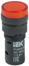 Лампа AD16DS(LED)матрица d16мм красный 36В AC/DC  ИЭК