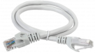 ITK Коммутационный шнур (патч-корд), кат.6А UTP, LSZH, 0,5м, серый