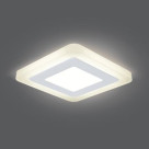 Светильник Gauss Backlight BL120 Квадрат. Акрил, 3+3W, LED 3000K, 105*105, 1/40