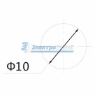 Индикатор c ОТРАЖАТЕЛЕМ  Ø10  220V  зеленый  REXANT