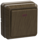 ВС20-1-1-ОД Выключатель 1кл с инд. 10А откр.уст. ОКТАВА (дуб)