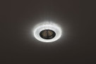 Светильник DK LD1 WH  ЭРА декор cо светодиодной подсветкой, прозрачный