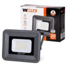 Светодиодный прожектор WOLTA WFL-20W/06 20Вт 5700К IP65 1800лм серый 150x145/110x27 1/20