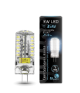 Лампа Gauss LED G4 AC150-265V 3W 4100K 1/20/200
