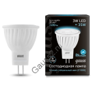 Лампа Gauss LED D35*45 3W MR11 GU4 4100K 1/10/100