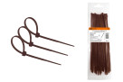 Хомут нейлоновый 4.8х300мм (венге) (25 штук) серия 