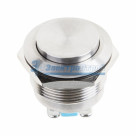 Кнопка  антивандальная Ø22 Б/Фикс (2с винт) (ON)-OFF вогнутая  REXANT