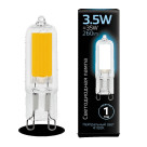 Лампа Gauss LED G9 AC220-240V 3.5W 4100K Glass 1/10/200