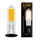 Лампа Gauss LED G9 AC220-240V 3.5W 3000K Glass 1/10/200