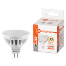 Лампа Led MR16 3Вт GU5.3 3000К 220В