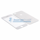 Защитное стекло двухстороннее для iPhone 5/5S/5C серебристое