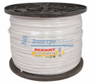 Кабель для видеонаблюдения ККСВ-В + 4х0.5мм., 305м., белый  REXANT