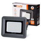 Светодиодный прожектор WOLTA WFL-30W/06 30Вт 5700К IP65 2700лм серый 180x172/130x32 1/20