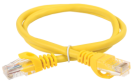 ITK Коммутационный шнур (патч-корд), кат.5Е UTP, 0,5м, желтый