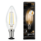 Лампа Gauss LED Filament Candle E14 7W 2700К step dimmable 1/10/50