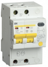 Диф.автомат АД12S 2Р 20А 100мА IEK