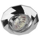 Светильник KL65A CH  ЭРА литой пов. MR16,12V/220V, 50W хром