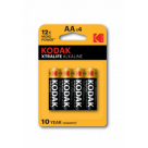 Батарейки Kodak LR6-4BL XTRALIFE Alkaline [KAA-4] (80/400/17600)